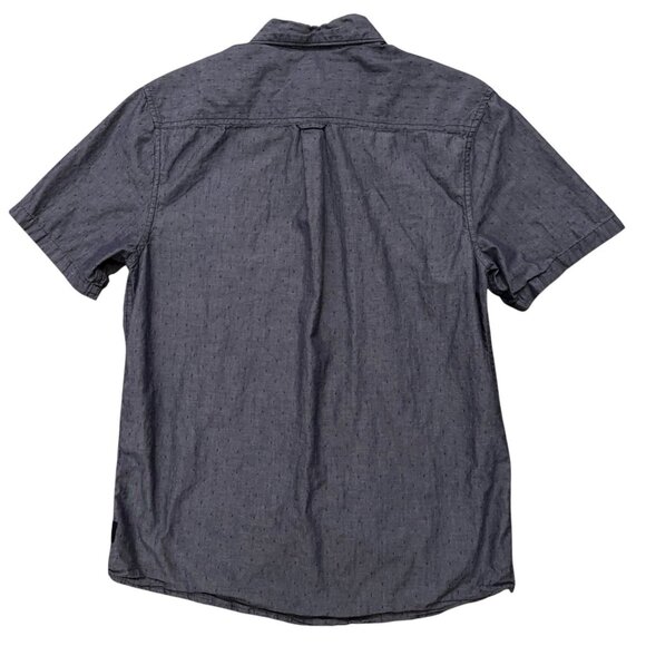 Roark Revival Shirt Mens Size M Short Sleeve Button Geometric Pocket Blue - Picture 3 of 5